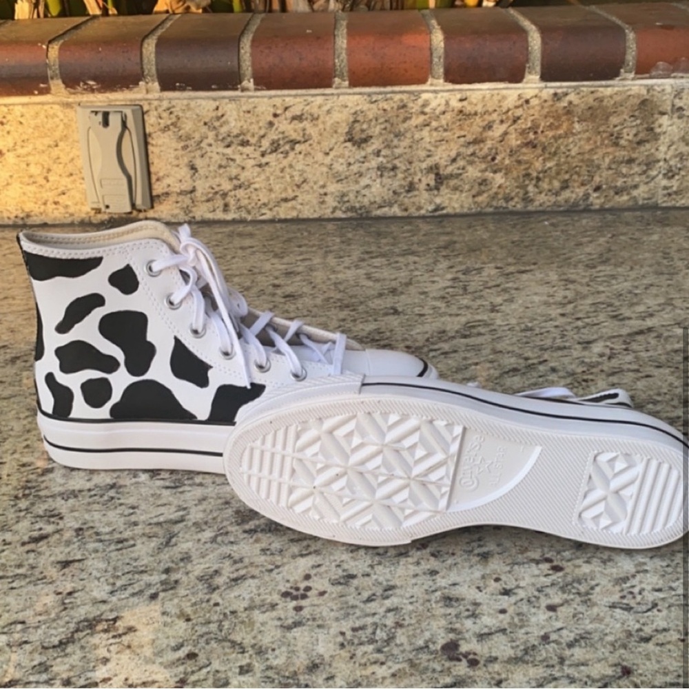 New Custom Painted Converse Platform / Size W9 *L… - image 3